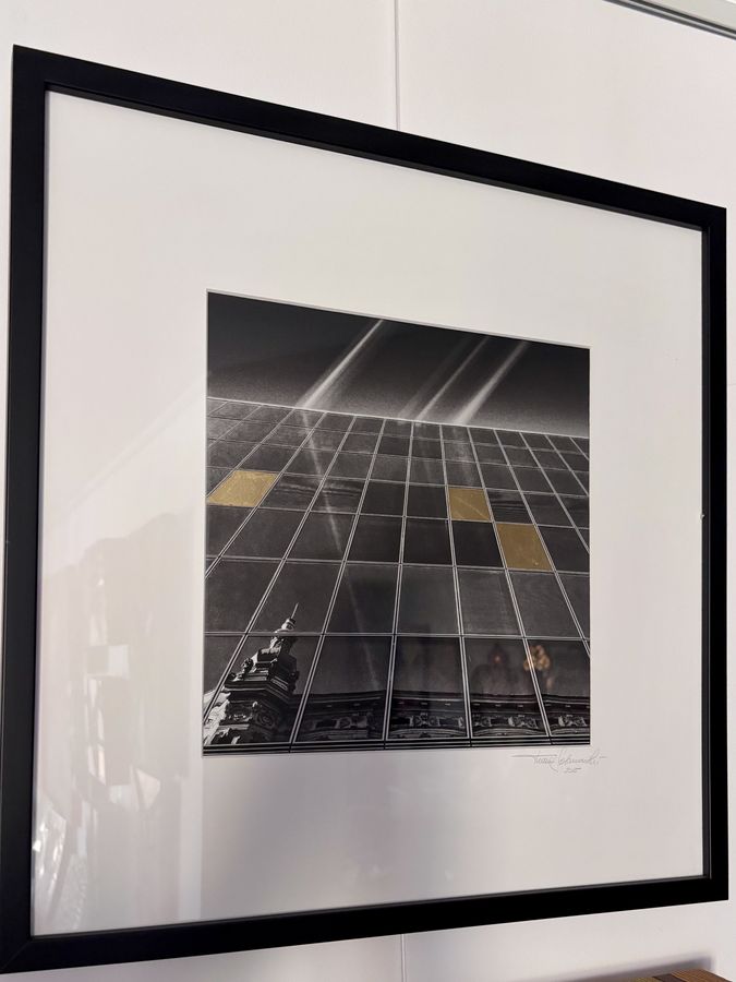Glasraster mit Blattgold, 2015