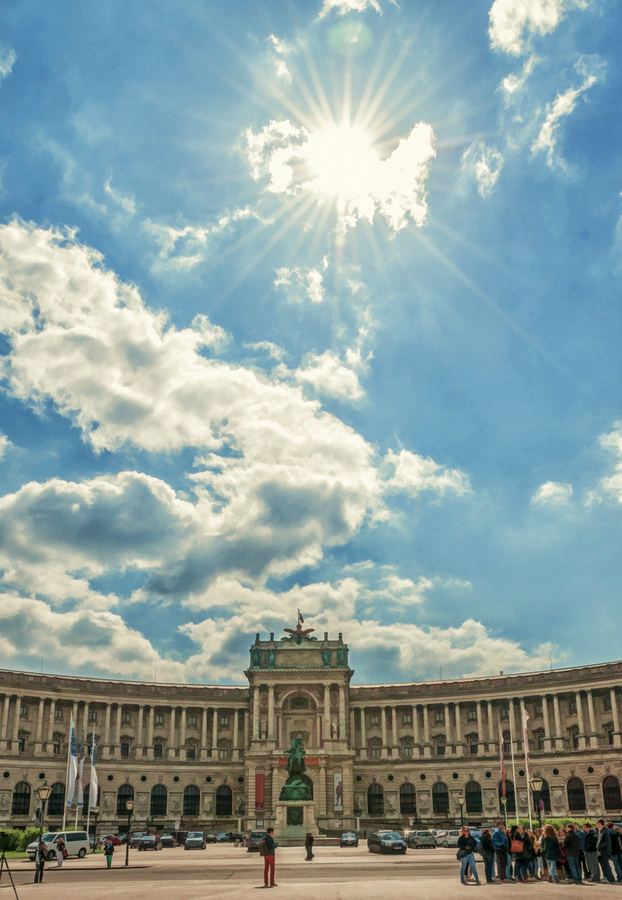 Highlight über der Hofburg