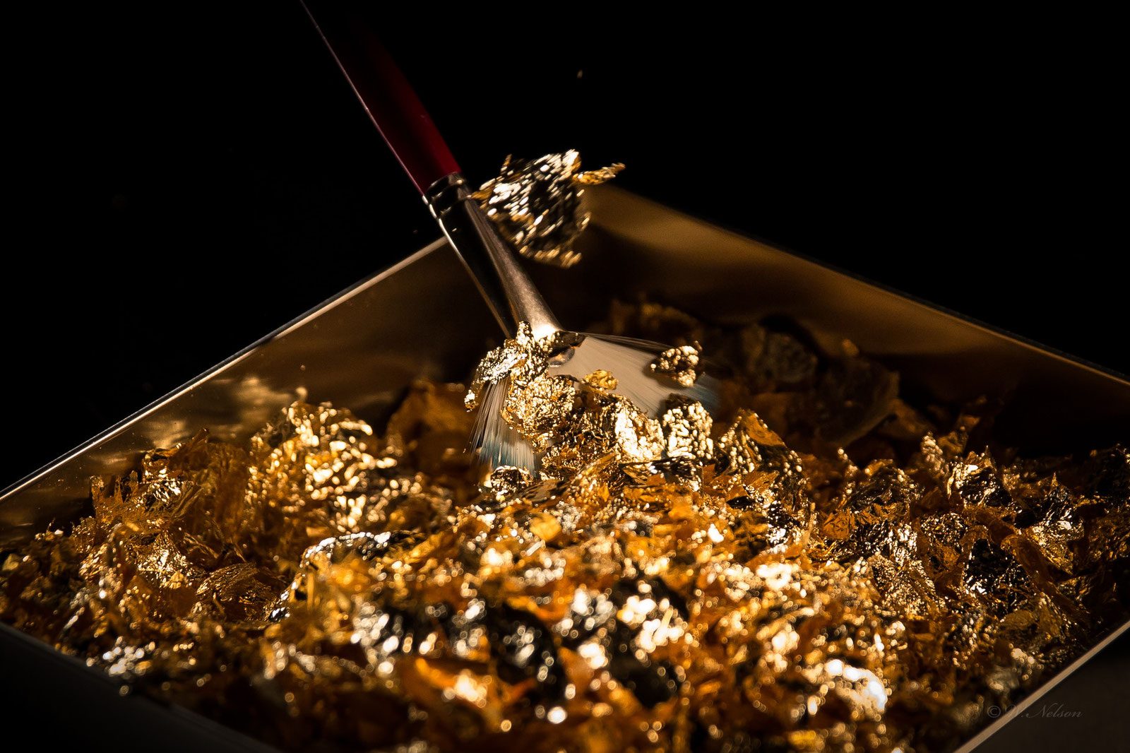 Lose Blätter aus 24 Karat Blattgold